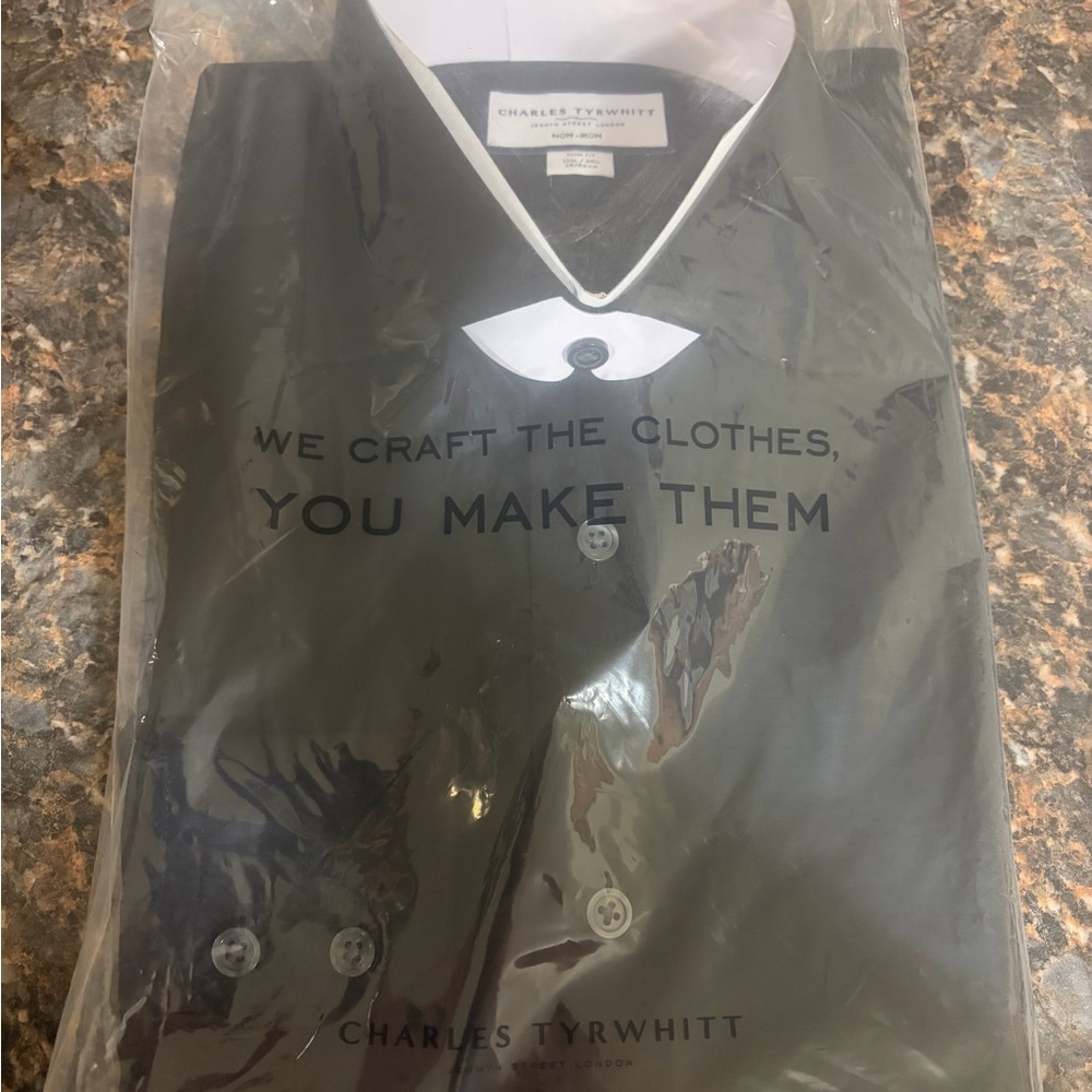 Charles Tyrwhitt Dark Gray Men's Dress Shirt